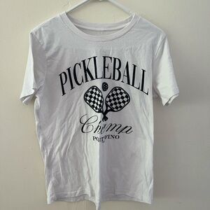 Womens pickleball graphic tee size L